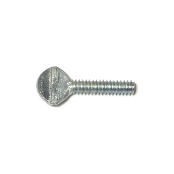 Midwest Fastener Thumb Screw, #10-24 Thread Size, Spade, Zinc Plated Steel, 3/4 in Lg, 12 PK 60504 - main